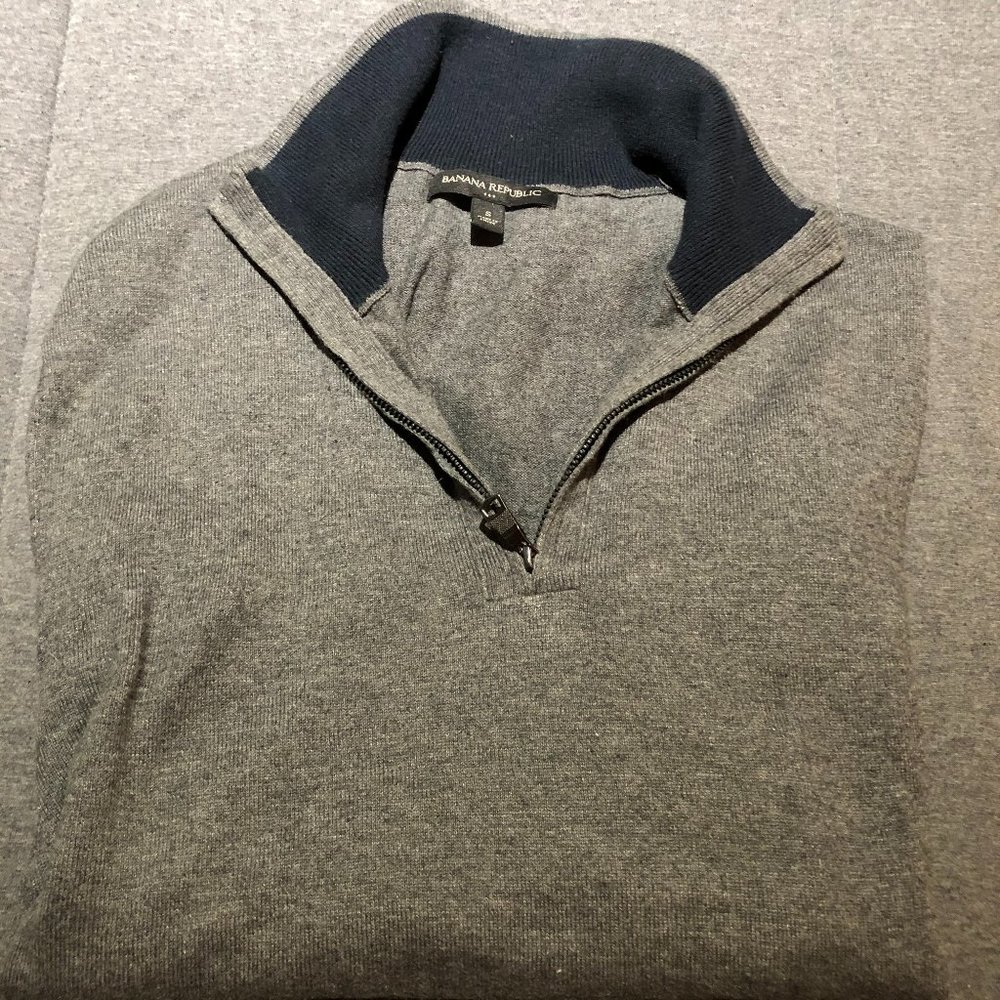 Banana Republic Quarter Zip Sweater